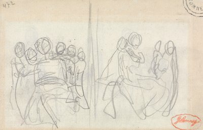 Studies of a Reclining Woman Attended by Children by George Romney