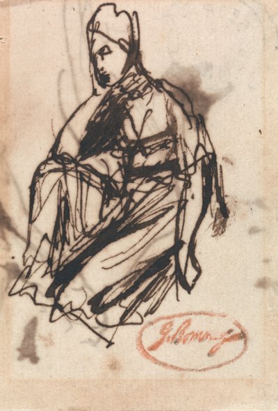Study for a Portrait of a Woman by George Romney
