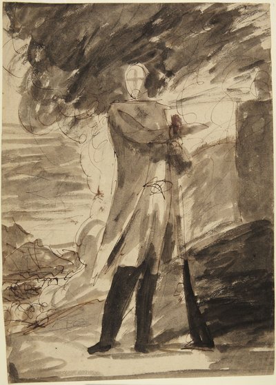 Study for a Full-Length Portrait of a Man Holding a Gun by George Romney
