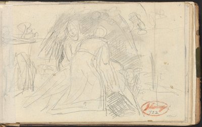 Two Figures Lifting a Prone Figure by George Romney