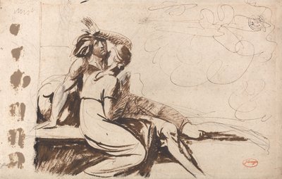 Two Lovers (Man Awakening from a Dream) by George Romney