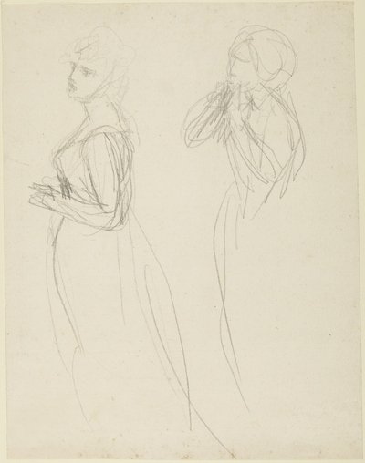 Two Studies of a Standing Woman by George Romney