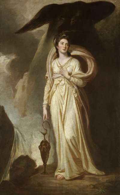 Viscountess Bukeley as Hebe, c.1775 by George Romney