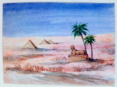 Sphinx and Pyramids, Giza I by George Sand