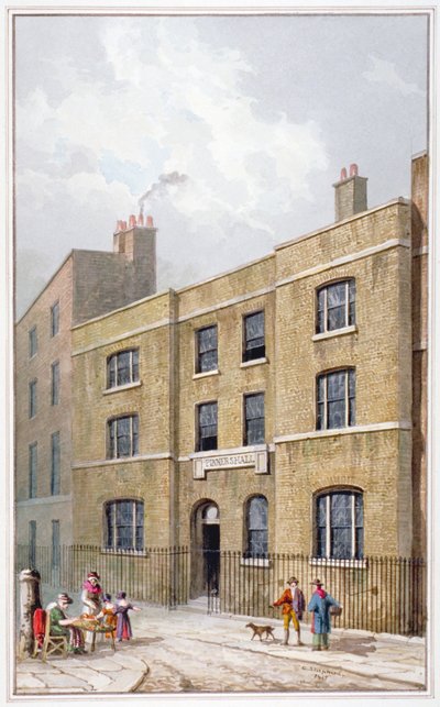 Building in Old Broad Street, City of London, 1815 by George Shepherd