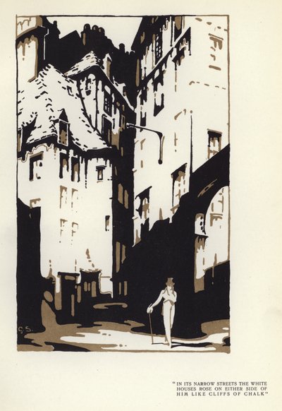 Illustration for The Happy Hypocrite by Max Beerbohm by George Sheringham