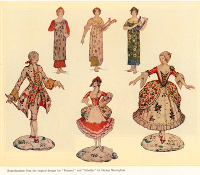 Original designs for Patience and Iolanthe by George Sheringham