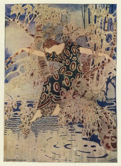 She Climbed into a Tree That Stretched Out Over the Water by George Sheringham