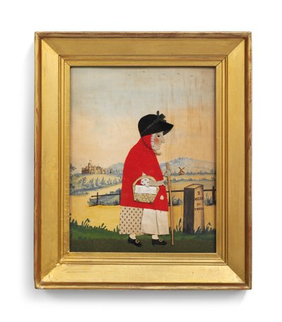 The Goose Woman Before a Milestone, c.1840 by George Smart
