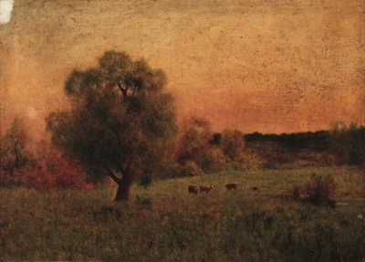 Cows in a Field by George Snr. Inness