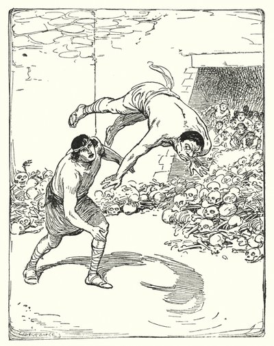 Theseus: "Theseus Pitched Him Right Over His Shoulder on the Ground" by George Soper