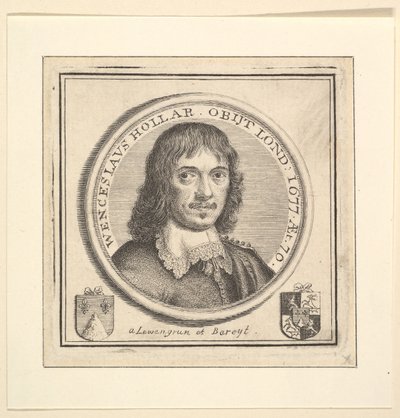 Bust of Hollar in a Circular Frame, Published in Vertue