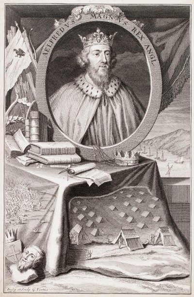 Portrait of Alfred the Great by George Vertue