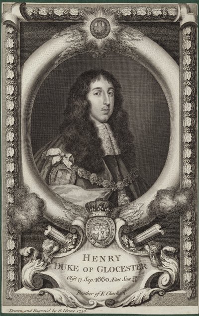 Portrait of Henry Stuart, Duke of Gloucester by George Vertue