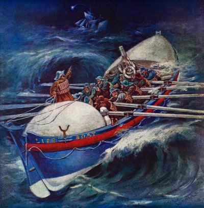 Life Boat Attempting a Rescue by George Washington Lambert