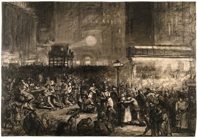 Election Night Times Square by George Wesley Bellows