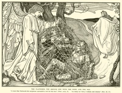 The Flatterer, the Shining One with the Whip, and the Net by George Woolliscroft Rhead