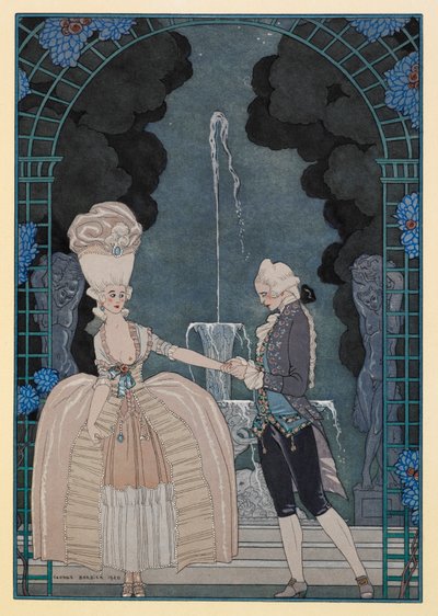 Colloque Sentimental. A man holding a woman