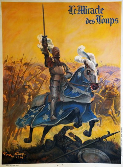 The Miracle of Wolves 1924 (poster) by Georges Bertin Scott