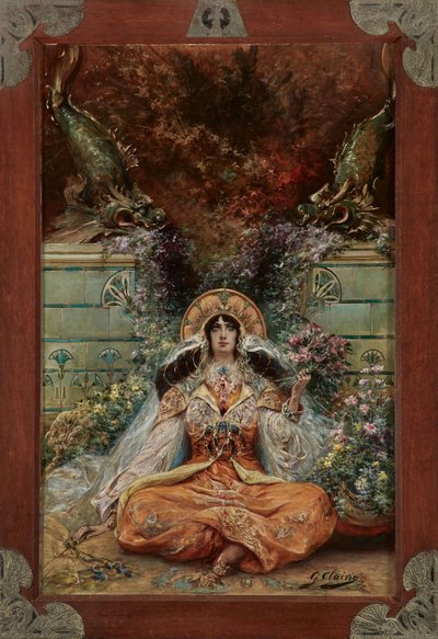 Sarah Bernhardt in the Role of Izeyl by Georges Clairin