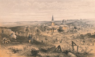 Quarantine Cemetery and Church with French Battery No. 50, 1856 by Georges McCulloch