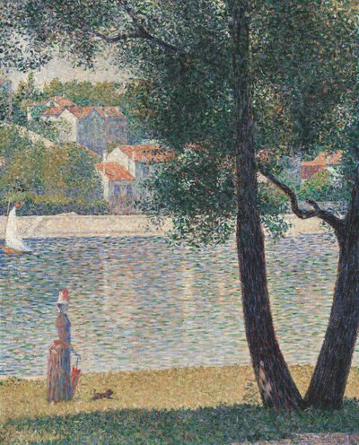 The Seine at Courbevoie by Georges Seurat