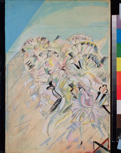 Stage design for the operetta Girofle-Girofla by Charles Lecocq by Georgy Bogdanovich Yakulov