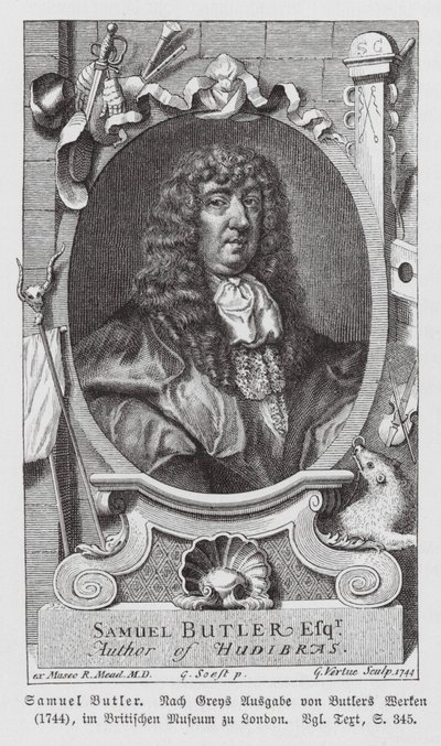 Samuel Butler, English poet by Gerard (after) Soest