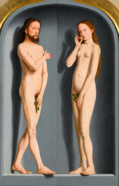 Adam and Eve Sedano Family Triptych, Exterior Panels by Gerard David