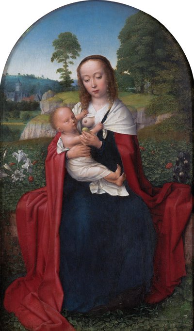 Virgin and Child in a Landscape by Gerard David