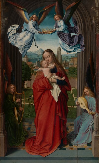 Virgin and Child with Four Angels by Gerard David