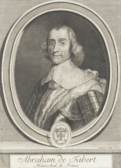 Abraham de Fabert, Marshal of France by Gérard Edelinck