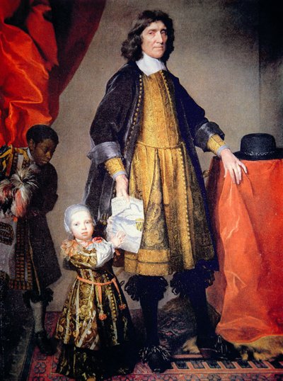Portrait of Cecilius Calvert, 2nd Lord Baltimore of Maryland, with His Grandson and Houseboy by Gerard Soest