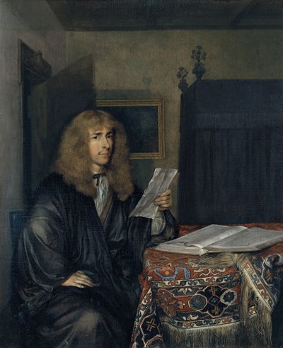 Portrait of a Man Reading a Document by Gerard Ter Borch the Younger