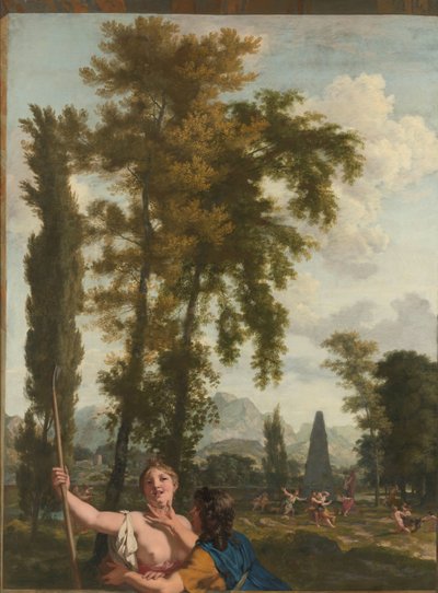Italian Landscape with Shepherd and Shepherdess (series title) by Gerard de Lairesse