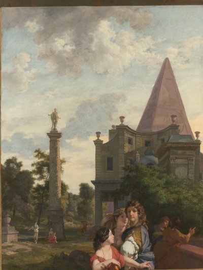 Italian Landscape with Three Women in the Foreground by Gerard de Lairesse