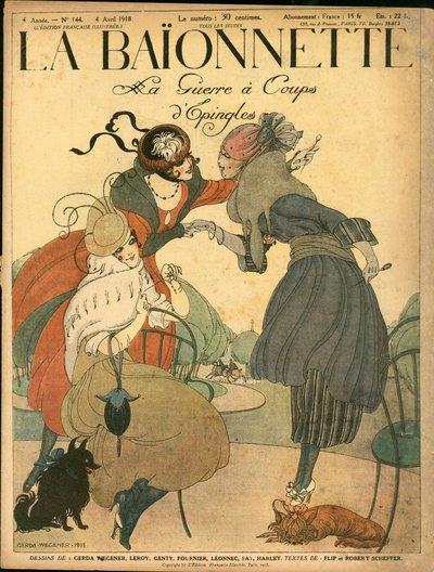 Cover of La Baionnette, Satirical in Colors by Gerda Marie Frederike Wegener