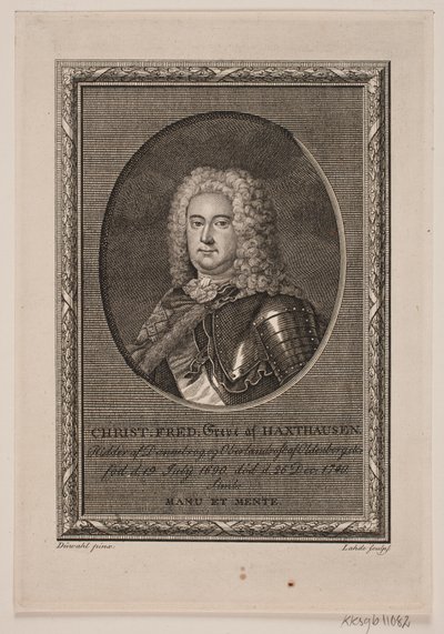 Christian Frederik Count of Haxthausen by Gerhard Ludvig Lahde