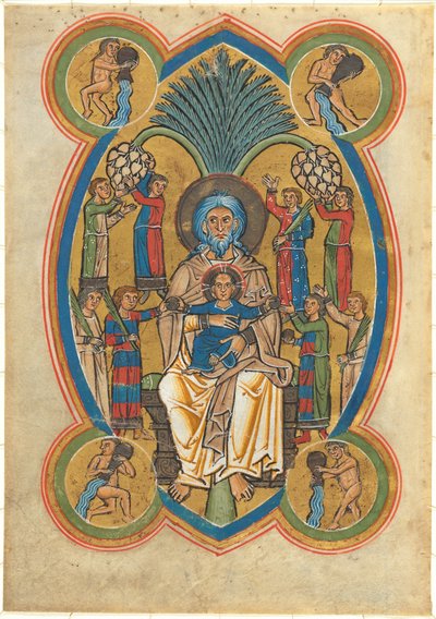 Paradise with Christ in the Lap of Abraham by German 13th Century