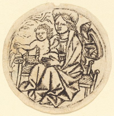 Madonna and Child with a Bell by German 15th Century