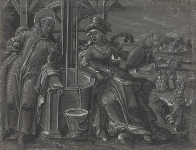 Christ and the Woman of Samaria by German 16th Century