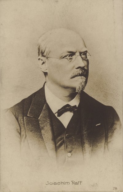Portrait of Joachim Raff by German Photographer
