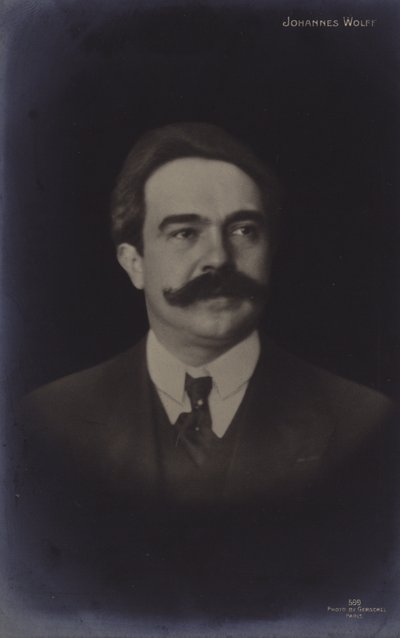 Portrait of Johannes Wolff by German Photographer