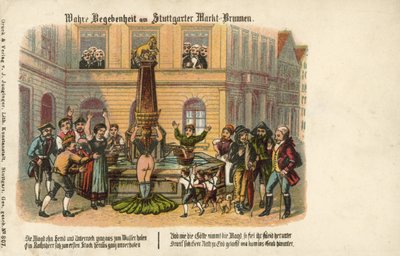 A true story at the Stuttgart Market Fountain by German School