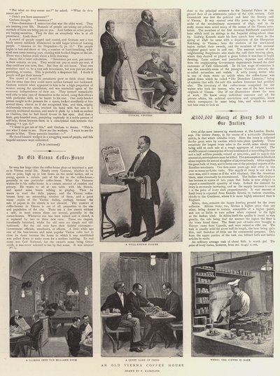 An Old Vienna Coffee House by German School