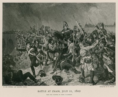 Battle of Znaim by German School