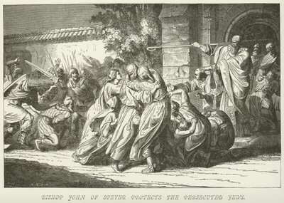 Bishop John of Speyer Protects the Persecuted Jews by German School