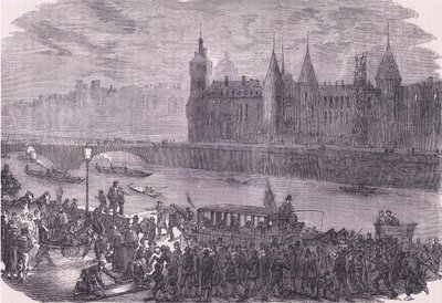 Bringing in the wounded by German School