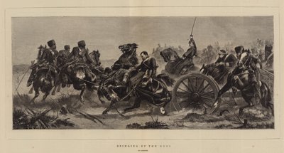 Bringing up the Guns by German School