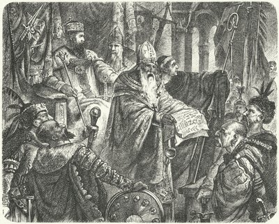 Casimir III of Poland Proclaiming the Statute of Wislica by German School